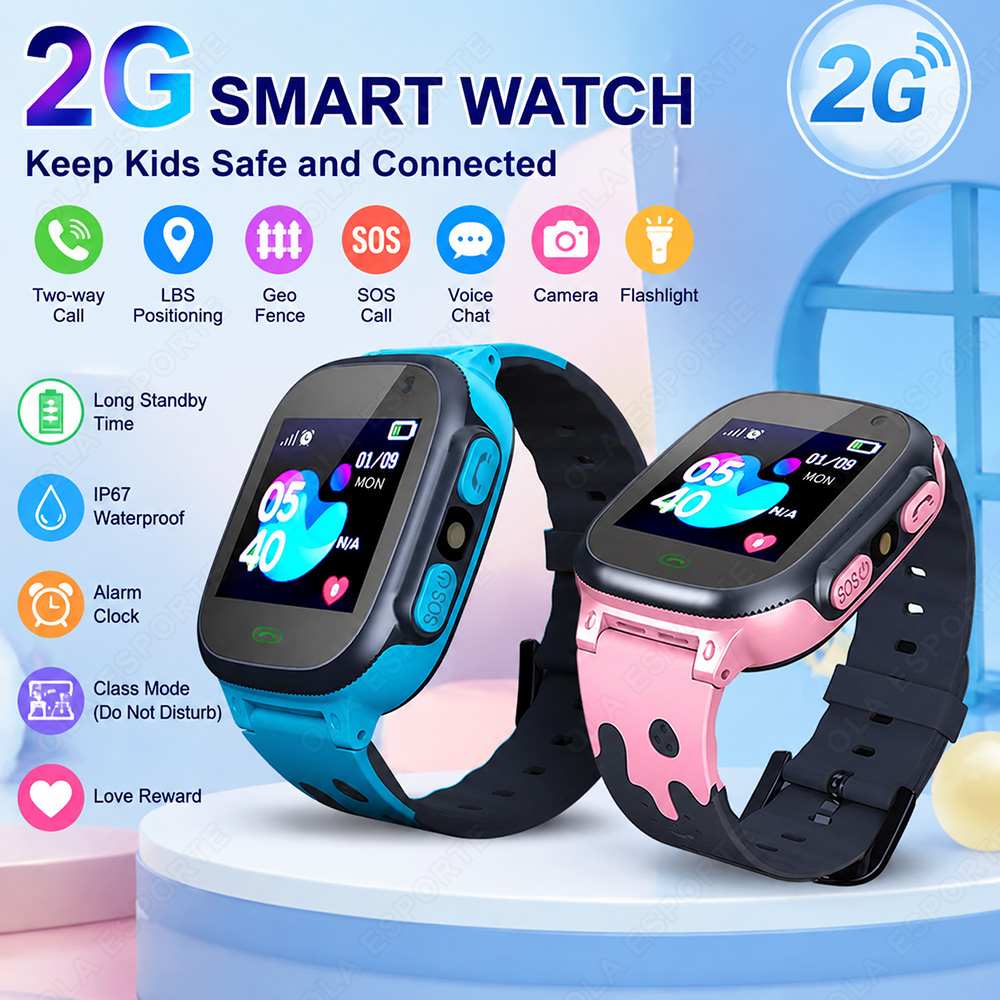 Smartwatch Watches Gift For Boys With Gps - นาฬิกาอัจฉริยะสำหรับเด็ก รุ่นใหม่ หน้าจอสัมผัส HD รองรับการโทร เล่นเกม