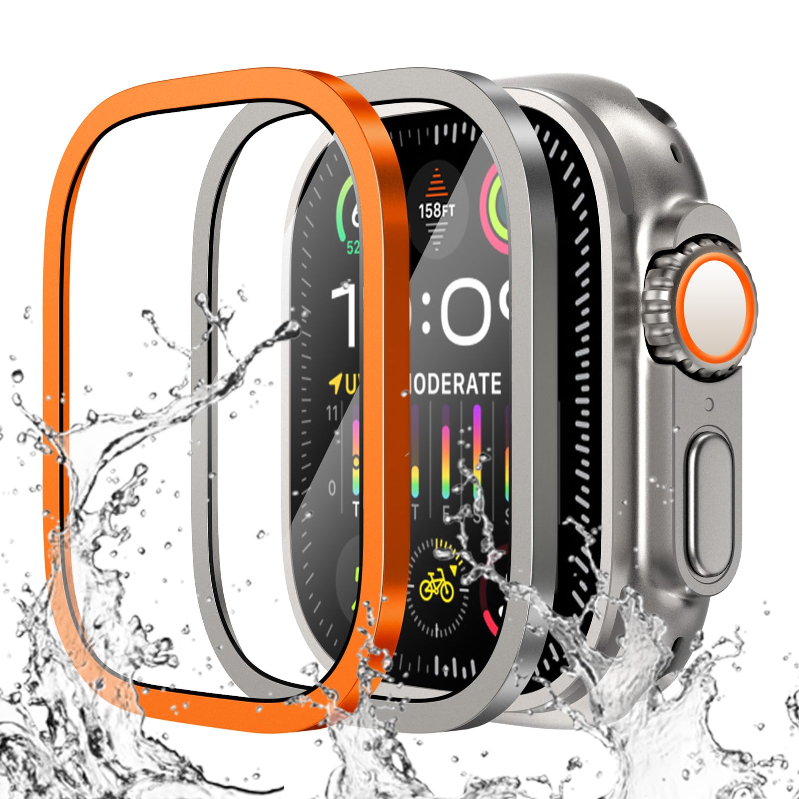 Smartwatch Watches For Mens - กระจกนิรภัยสําหรับ Apple Watch Ultra 49 มม.