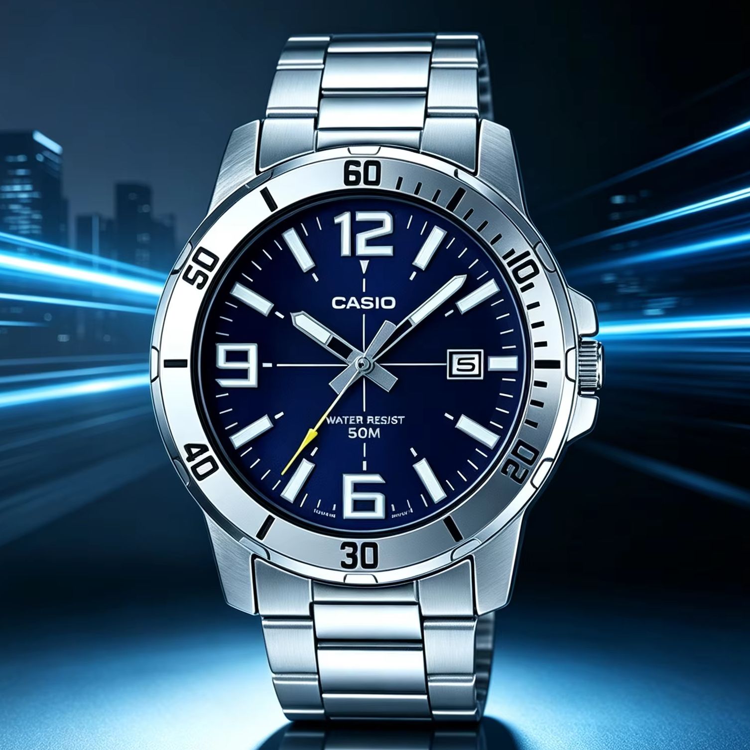 Smartwatch Casio Watches For Men - นาฬิกาข้อมือผู้ชาย Casio รุ่น MTP‑VD01D | กลไกควอตซ์แบบอนาล็อก