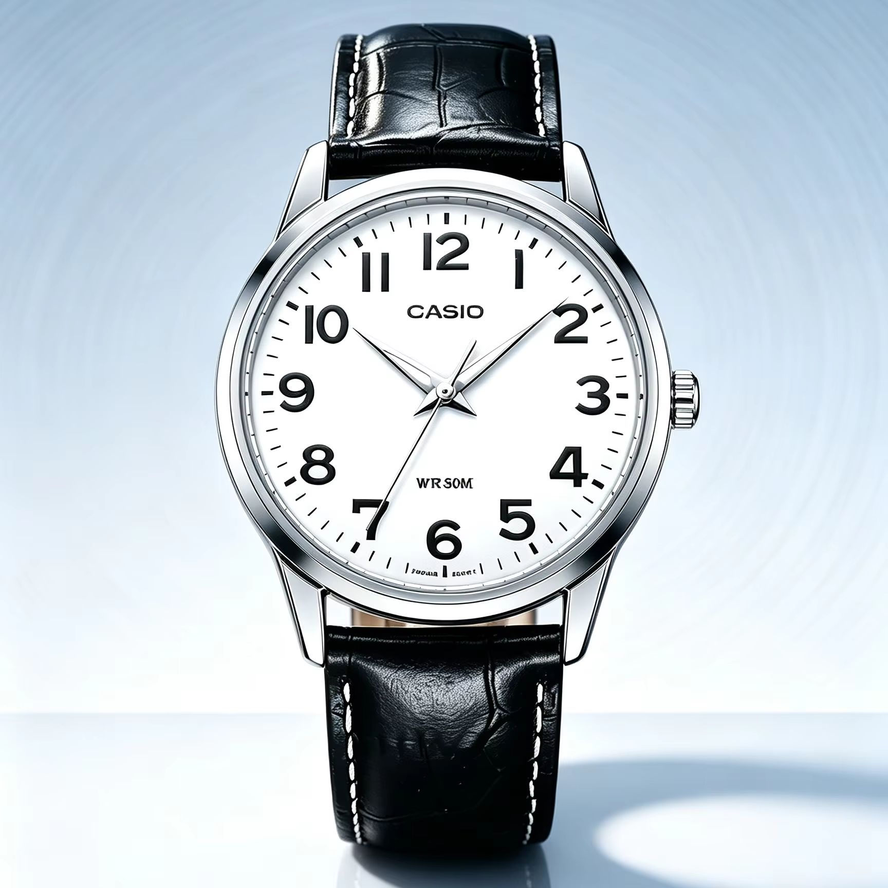 Smartwatch Casio Watches For Men - คาสิโอ MTP‑1303L | นาฬิกาควอตซ์แบบอนาล็อกพร้อมสายหนังแท้ | กันน้ำได้ลึก