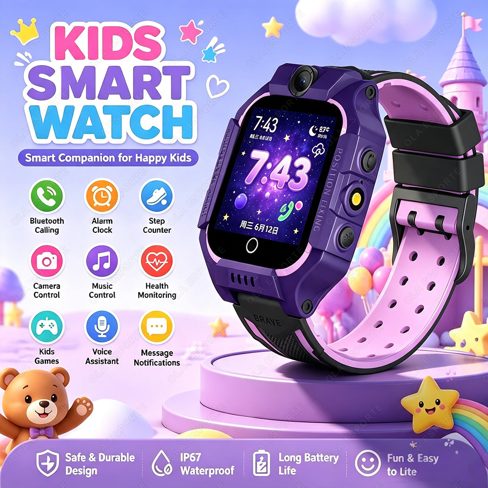 Smartwatch Watches Gift For Boys With Gps - 2027 นาฬิกาอัจฉริยะสำหรับเด็ก 2G รุ่นใหม่ รองรับซิมการ์ด โทรออกได้