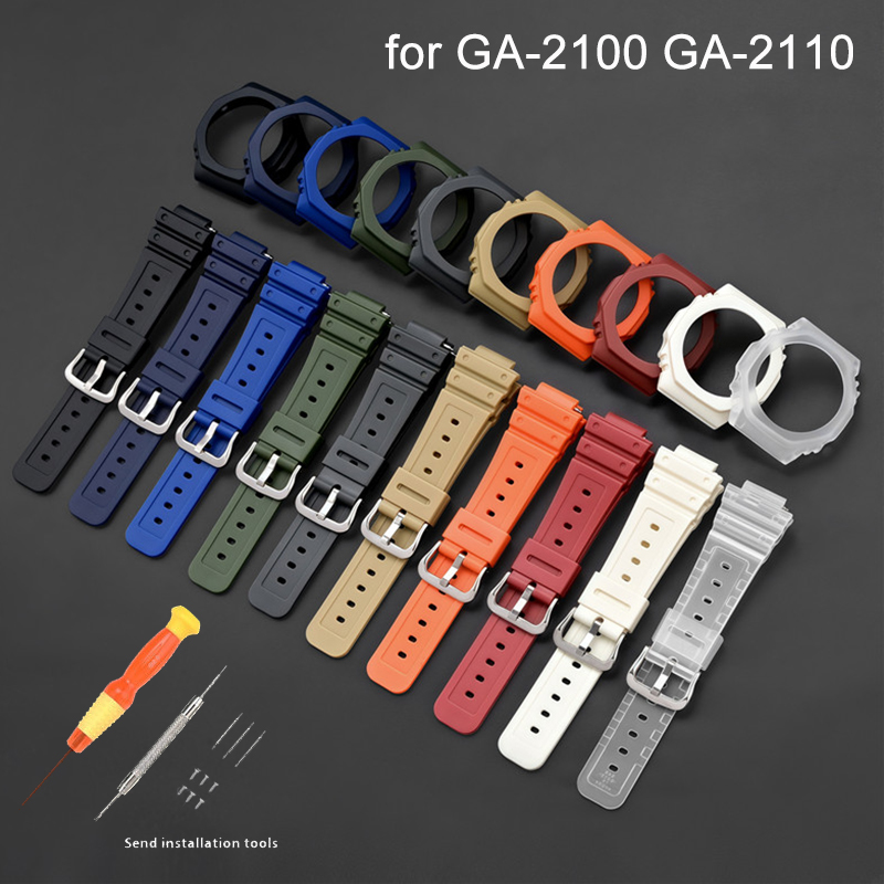 Casio Watch G-Shock Ga-2100 - สายนาฬิกายาง ตัวเรือน ขอบหน้าปัด สำหรับ Casio G-SHOCK