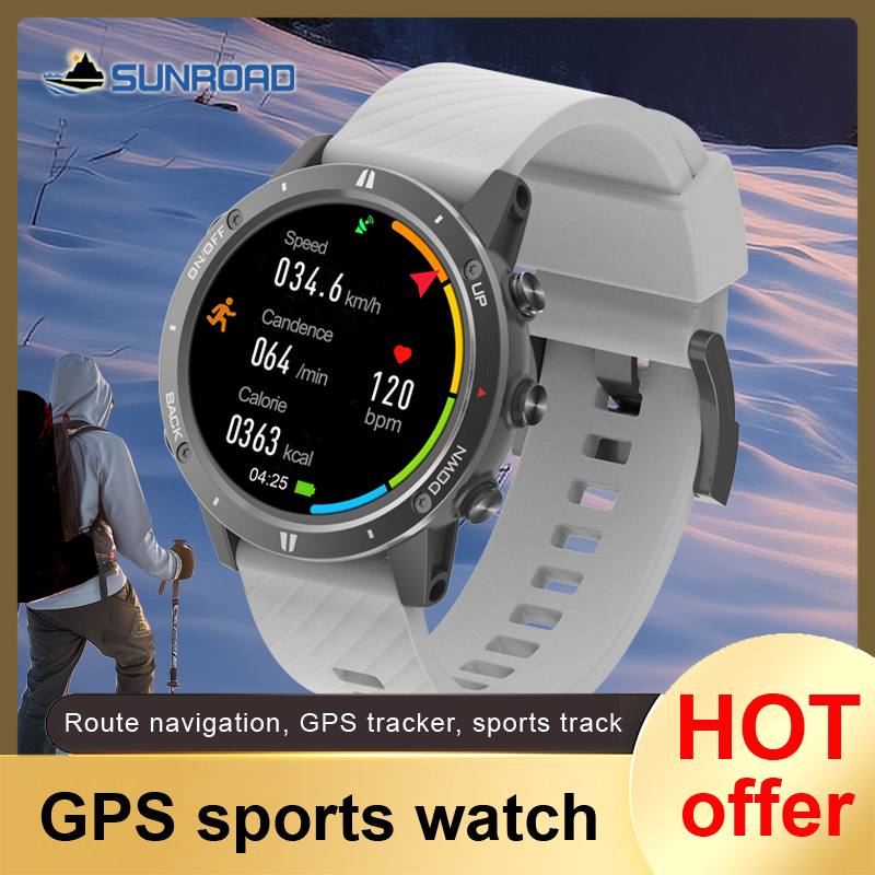 Smartwatch Watches For Men Digital - SUNROAD นาฬิกาสปอร์ตสำหรับผู้ชาย, ใหม่2024นาฬิกาอัจฉริยะเล่นกีฬาฟิตเนสว่ายน้ำกันน้ำปีนเขาวิ่งนาฬิกาข้อมือดิจิตอล G5