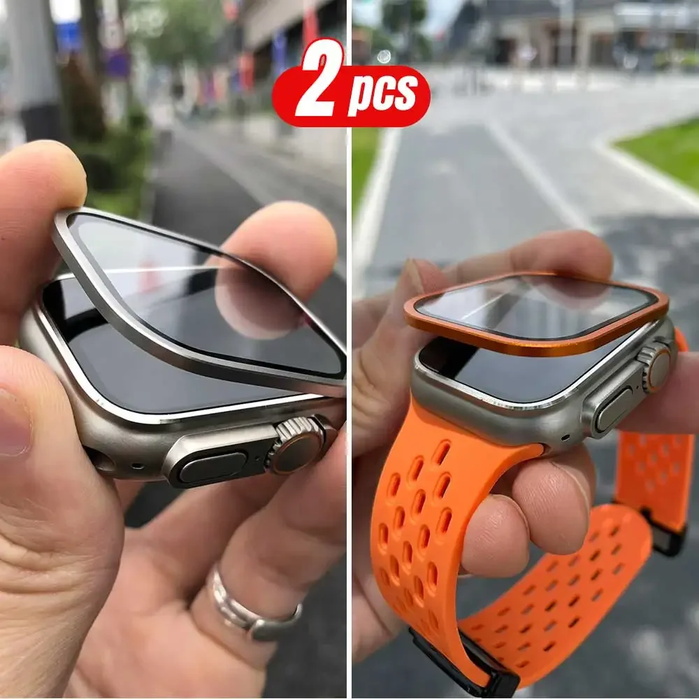 กรอบโลหะไทเทเนียม 2 ชิ้นสําหรั - Smartwatch Watches For Mens บทวิจารณ์และราคา