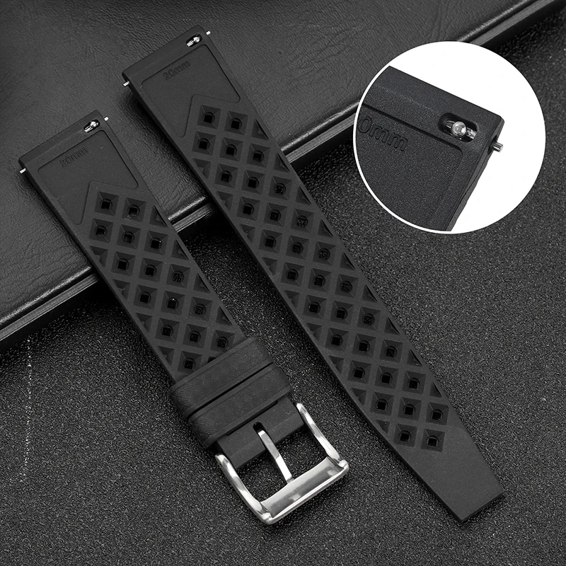 20 มม.22 มม.Tropic ยางสําหรับน - Smartwatch Casio Watches For Men บทวิจารณ์และราคา