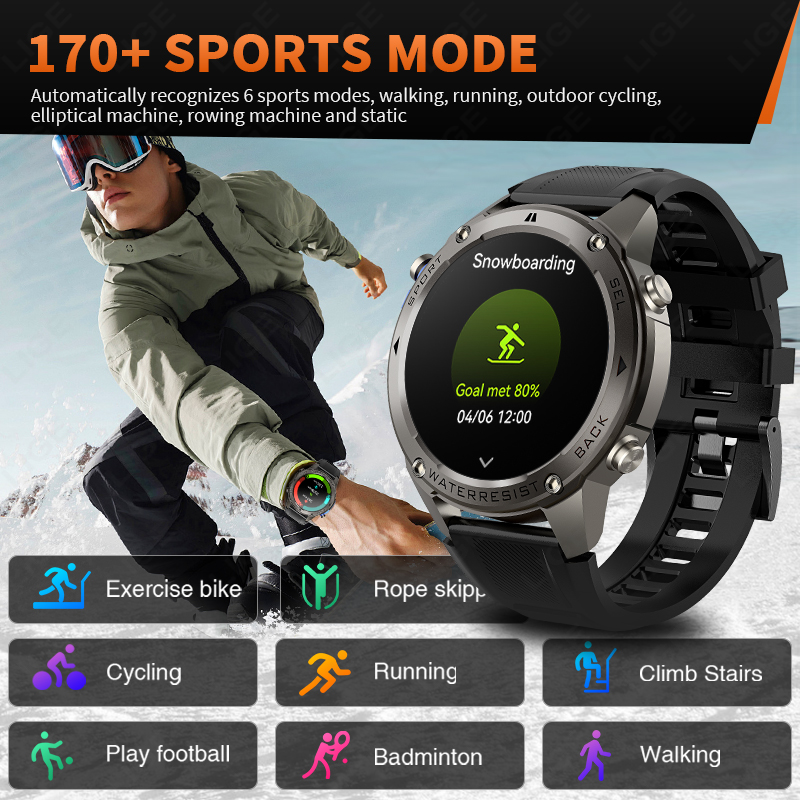 2026 ใหม่อัลตร้ามิลิทารี่เกรด  - Smartwatch Watches For Mens บทวิจารณ์และราคา