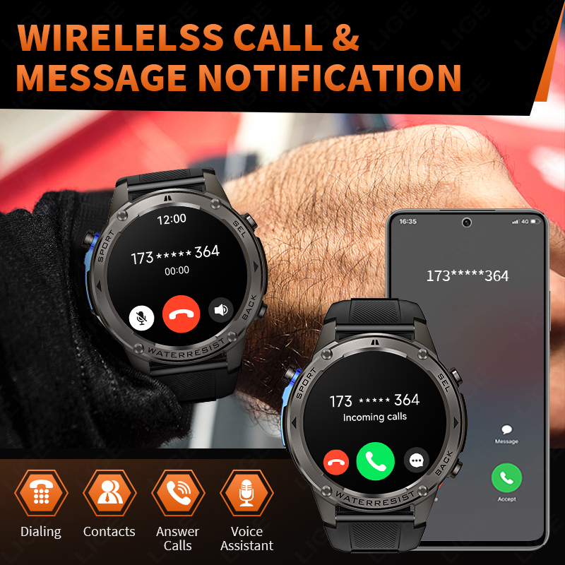 2026 ใหม่อัลตร้ามิลิทารี่เกรด  - Smartwatch Watches For Mens บทวิจารณ์และราคา