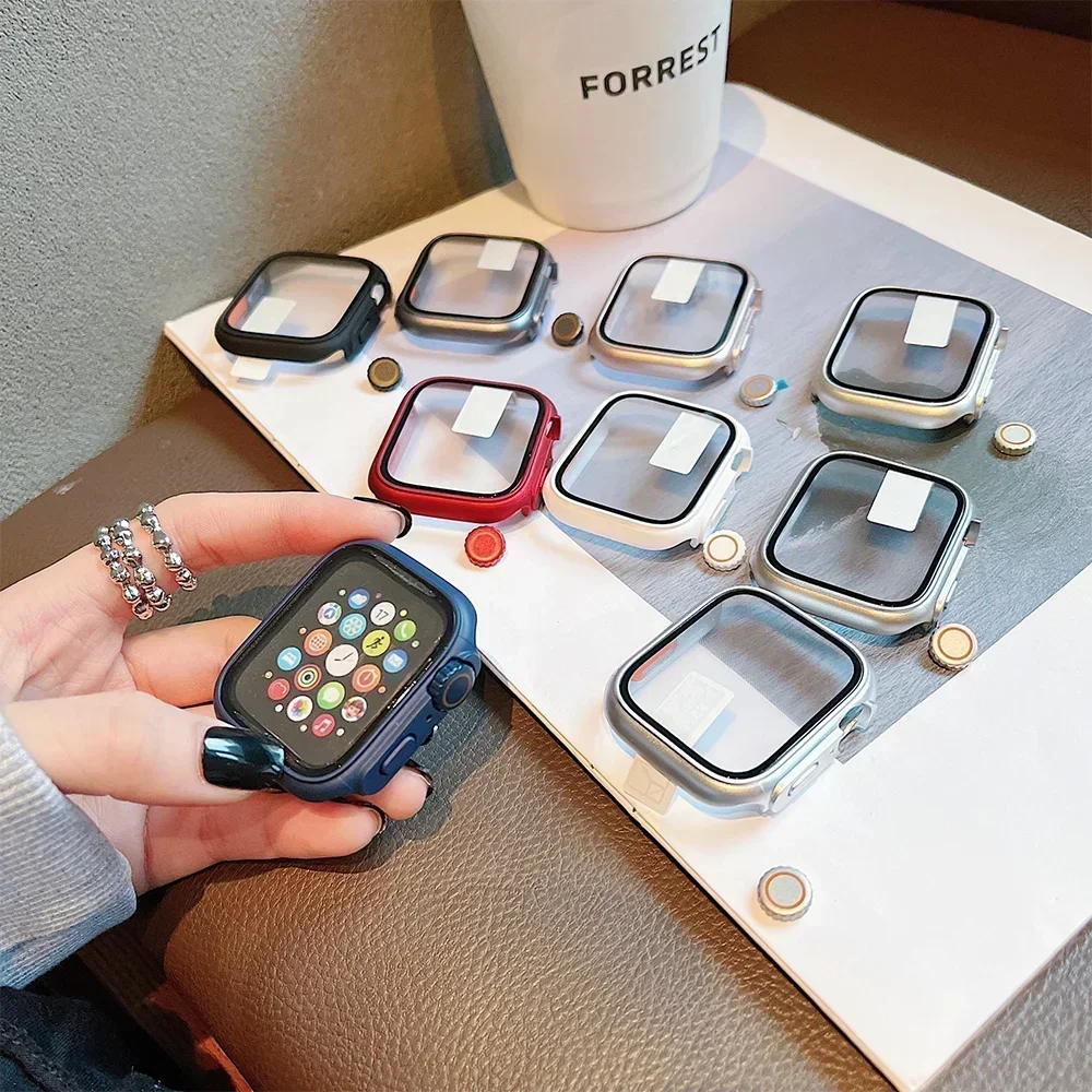 เคสกระจกนิรภัย + ฝาครอบสำหรับน - Iwatch Smartwatch Series 7 บทวิจารณ์และราคา