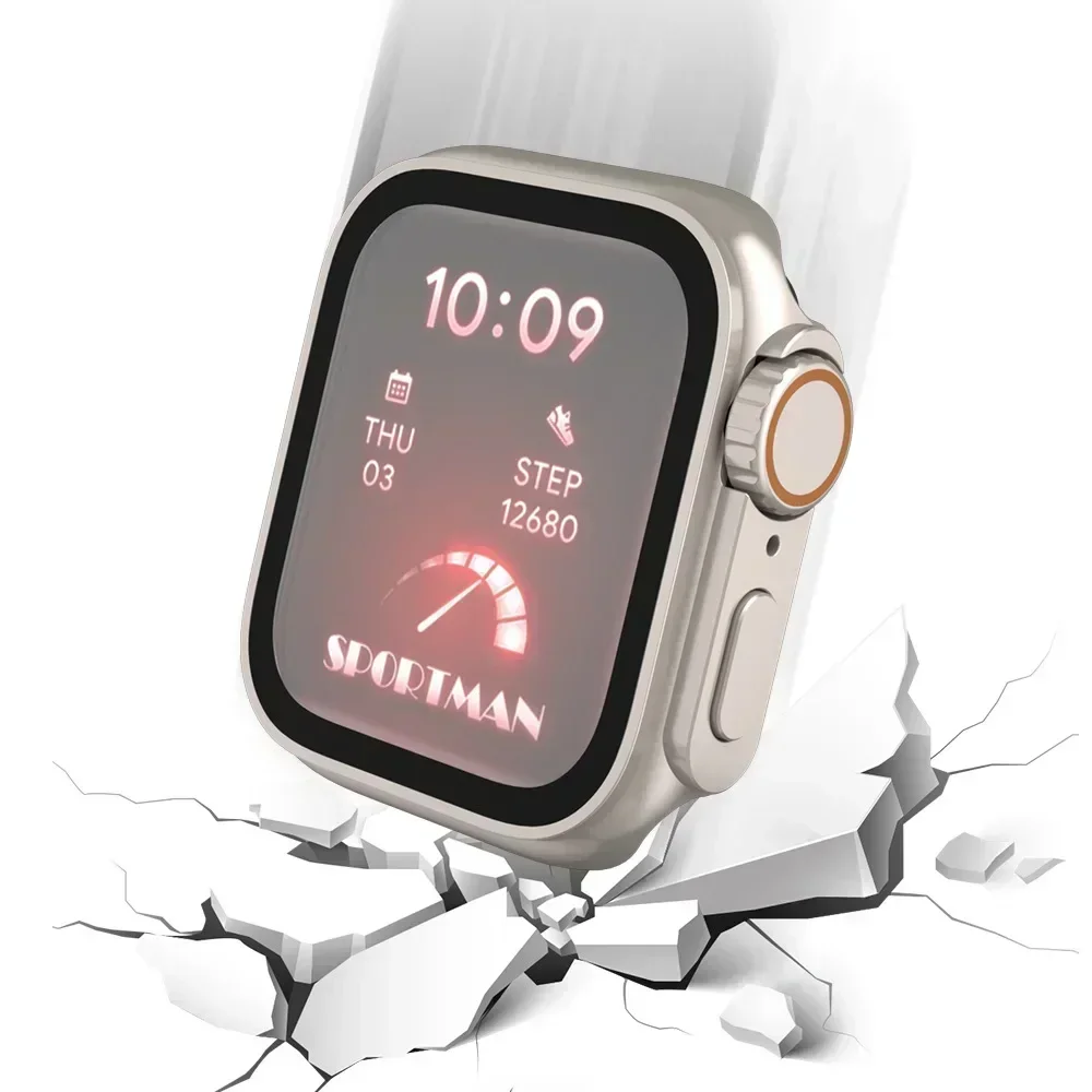 เคสกระจกนิรภัย + ฝาครอบสำหรับน - Iwatch Smartwatch Series 7 บทวิจารณ์และราคา