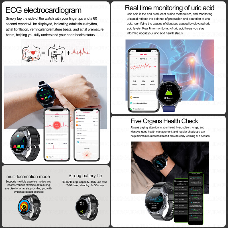 สมาร์ทวอทช์ตรวจสุขภาพรุ่นใหม่ป - Smartwatch Online Watches For Men บทวิจารณ์และราคา