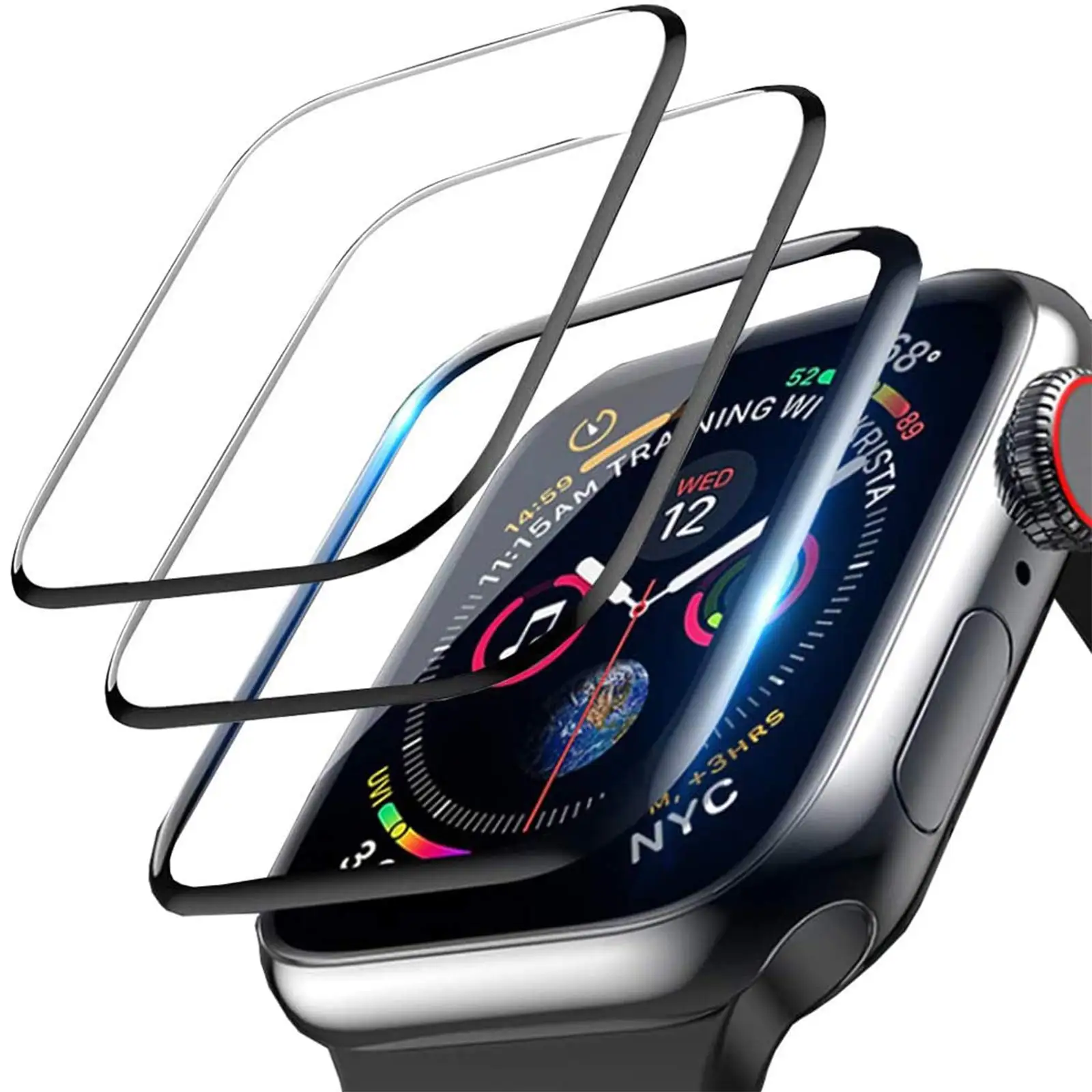 3D กระจกนิรภัยสําหรับ Apple Wa - Iwatch Smartwatch Series 7 บทวิจารณ์และราคา