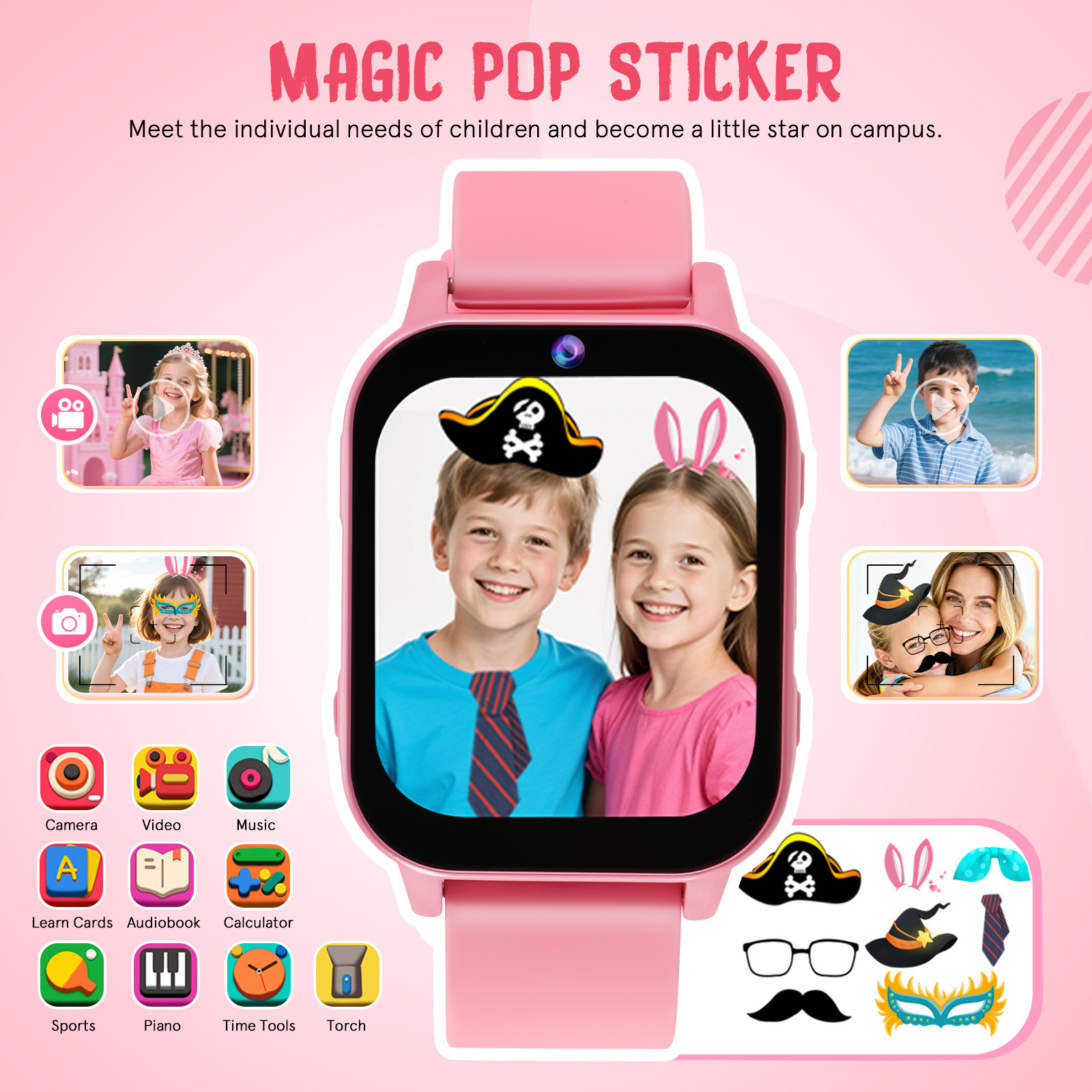 นาฬิกาดิจิตอลสำหรับเด็กพร้อมเก - Smartwatch Watches For Kids บทวิจารณ์และราคา