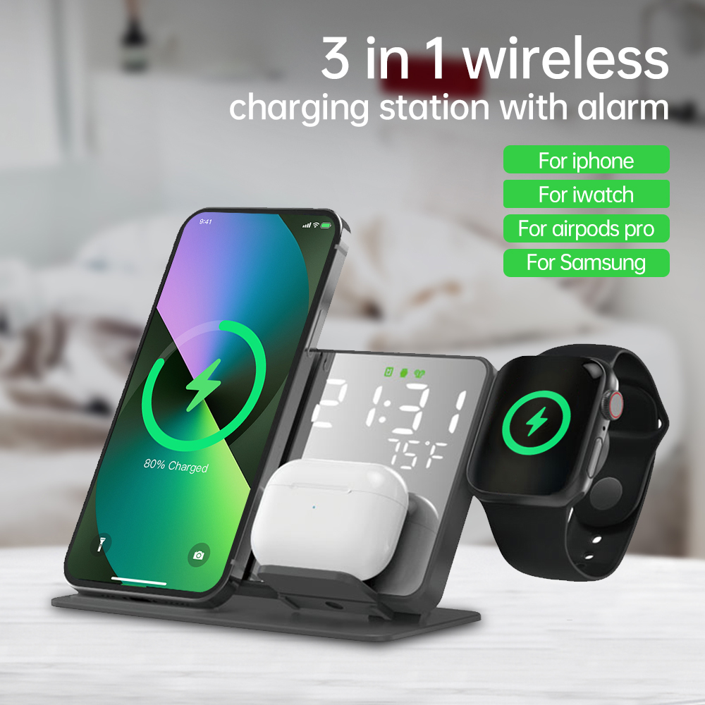 3 In 1 Wireless Charger สำหรับ - Smartwatch Watches Digital บทวิจารณ์และราคา