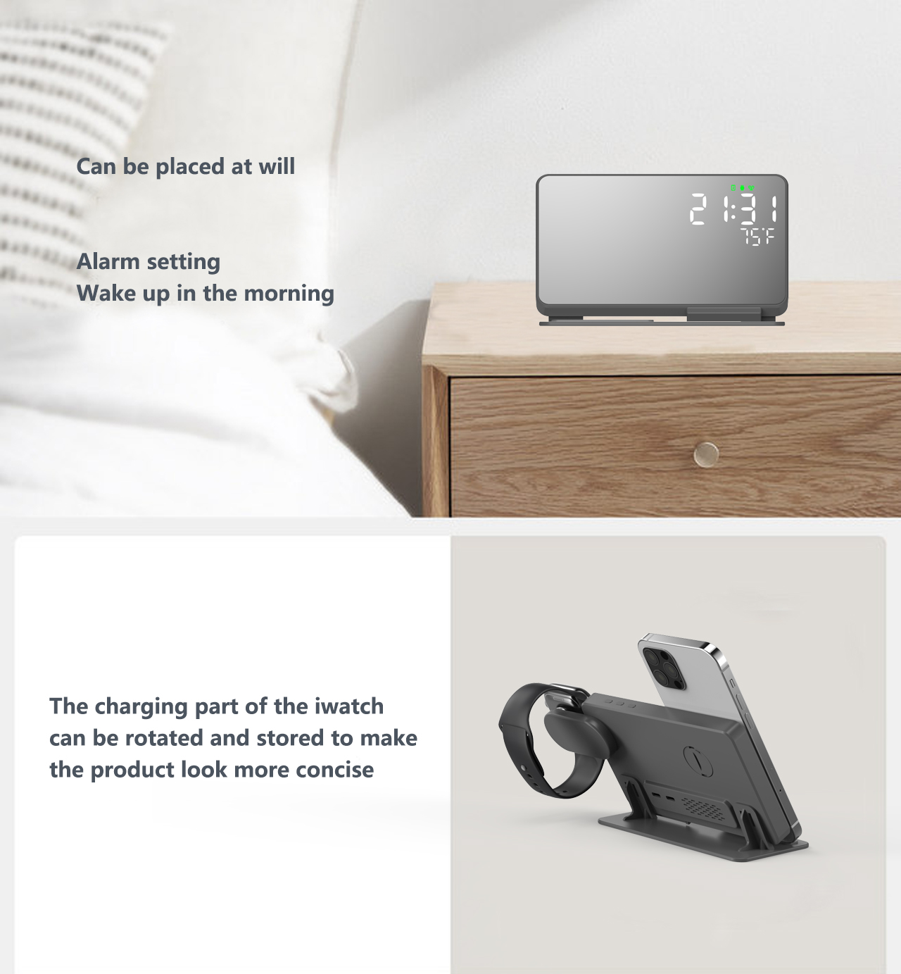 3 In 1 Wireless Charger สำหรับ - Smartwatch Watches Digital บทวิจารณ์และราคา