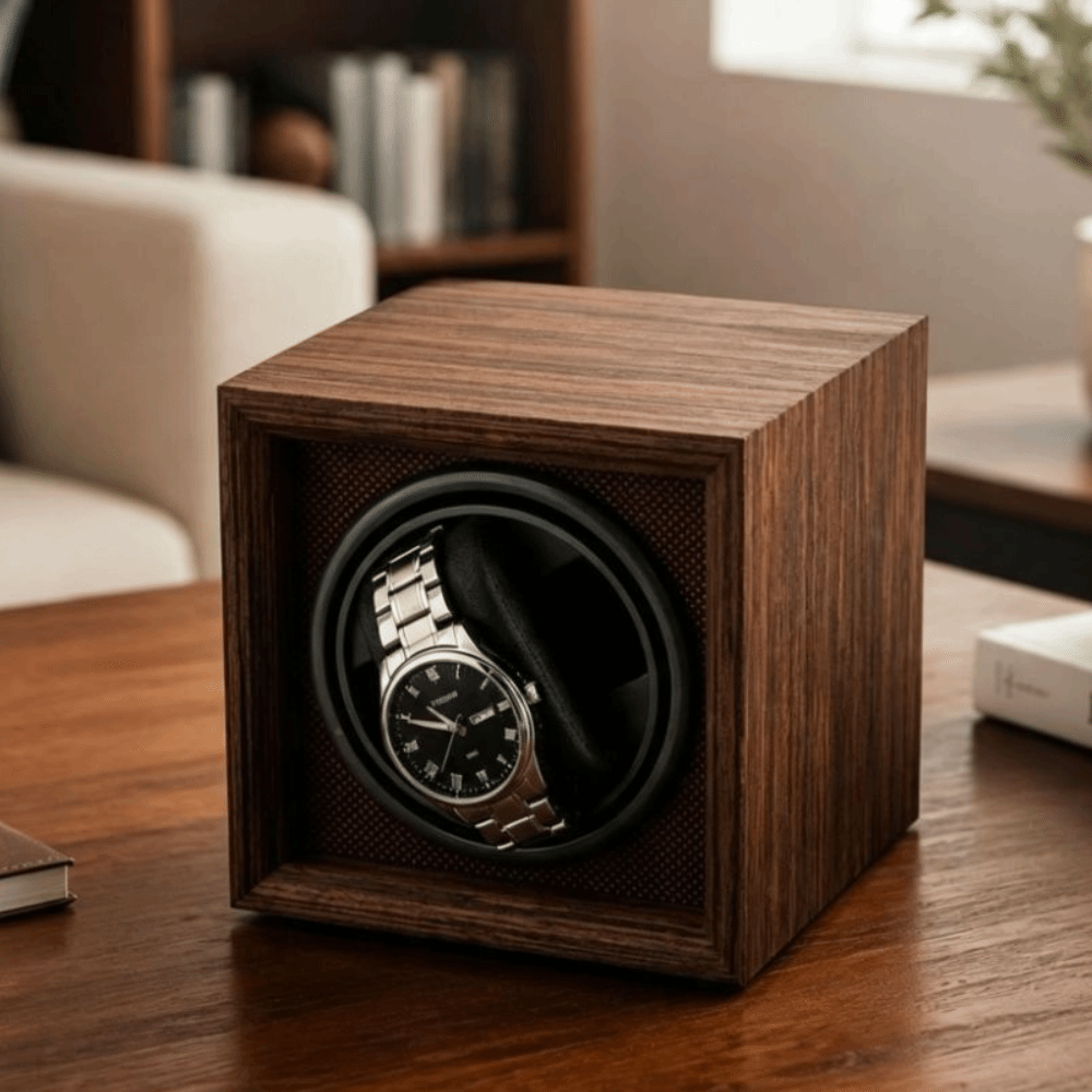 กล่องหมุนนาฬิกาอัตโนมัติแบบ US - Watch Winder Single บทวิจารณ์และราคา