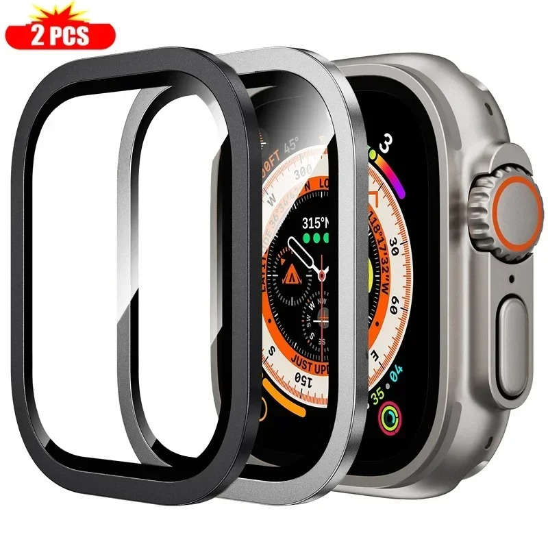2PCS กระจกนิรภัยสําหรับ Apple  - Smartwatch Watches For Mens บทวิจารณ์และราคา