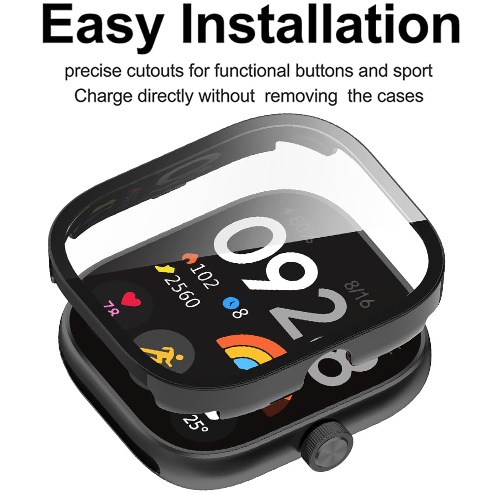 กระจกนิรภัย + เคสสำหรับเสี่ยวม - Smartwatch Watches For Mens บทวิจารณ์และราคา