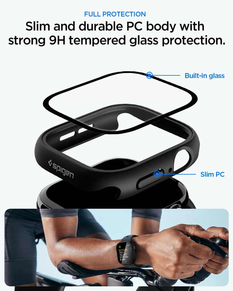 กระจกนิรภัย+เคสสำหรับแอปเปิ้ลว - Iwatch Smartwatch Series 7 บทวิจารณ์และราคา
