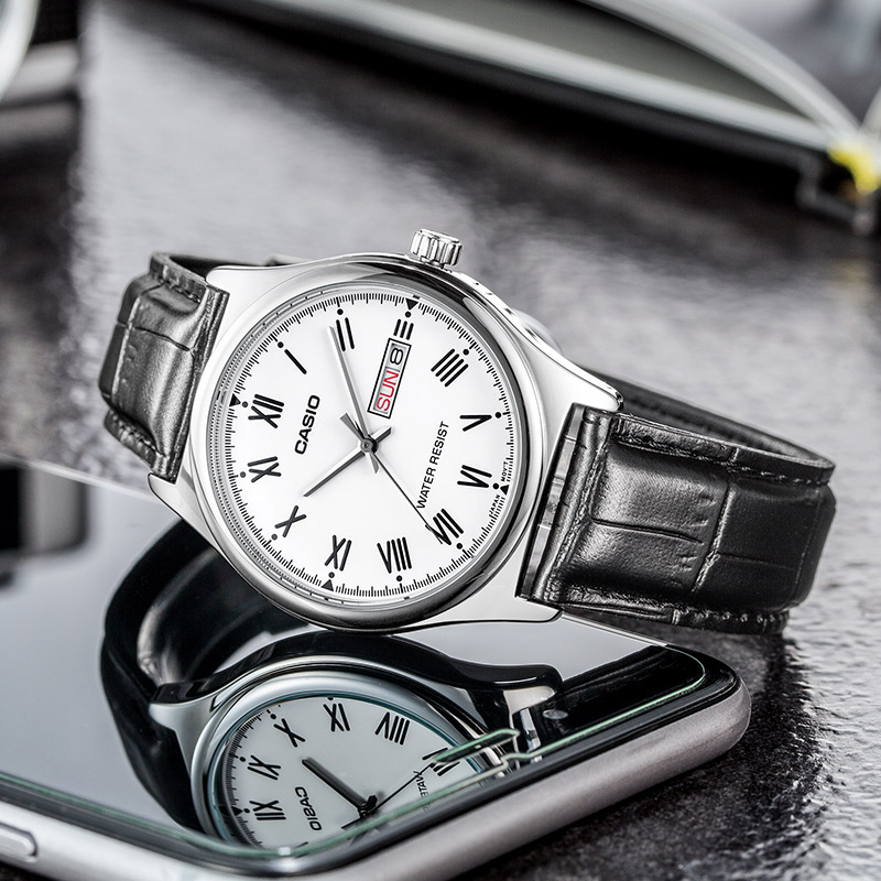นาฬิกาข้อมือผู้ชายแบบอนาล็อก C - Smartwatch Casio Watches For Men บทวิจารณ์และราคา