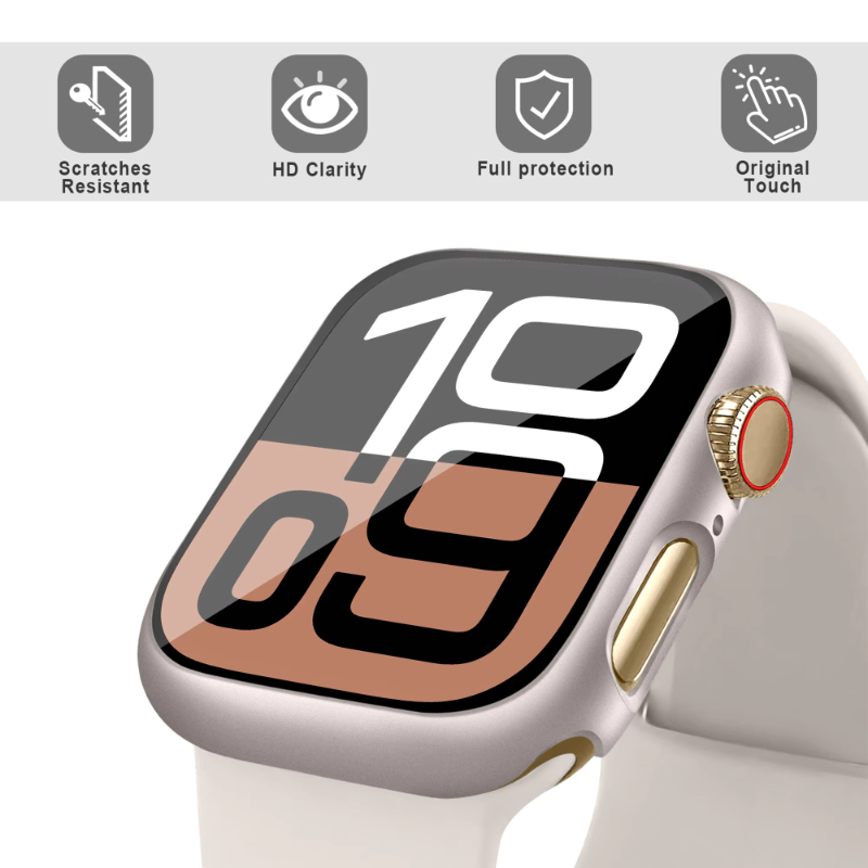 กระจก+เคสสำหรับ Apple Watch ขน - Iwatch Smartwatch Series 7 บทวิจารณ์และราคา