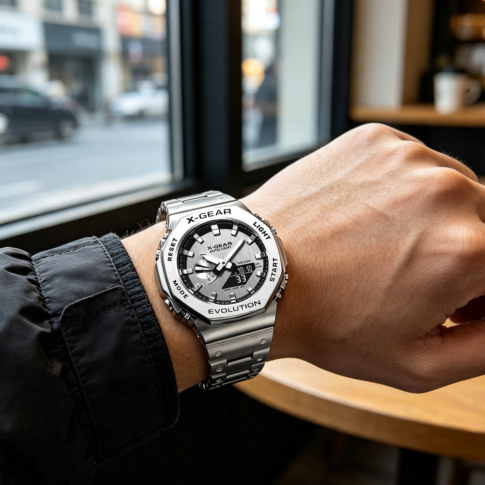 นาฬิกากีฬาดิจิตอล X-GEAR หน้าจ - Smartwatch Watches For Men Digital บทวิจารณ์และราคา