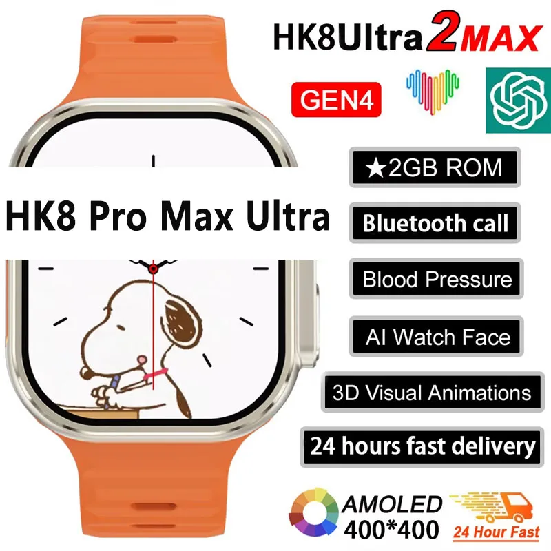 นาฬิกาซีรีส์ 9 รุ่นใหม่ PK HK8 - Smartwatch Watches For Mens บทวิจารณ์และราคา