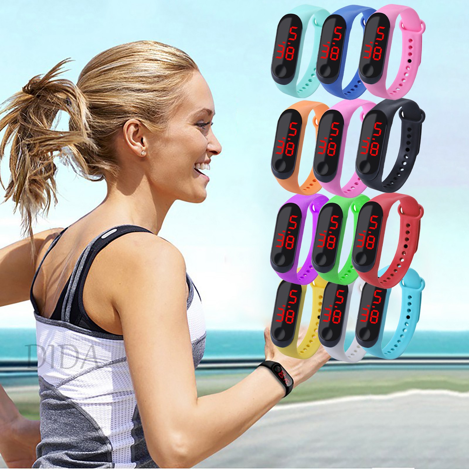 กีฬากลางแจ้งสร้อยข้อมือนาฬิกาอ - Smartwatch Watches For Kids บทวิจารณ์และราคา