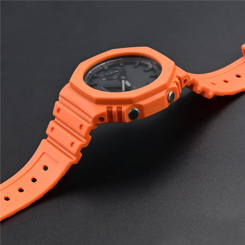 สายนาฬิกายาง ตัวเรือน ขอบหน้าป - Casio Watch G-Shock Ga-2100 บทวิจารณ์และราคา
