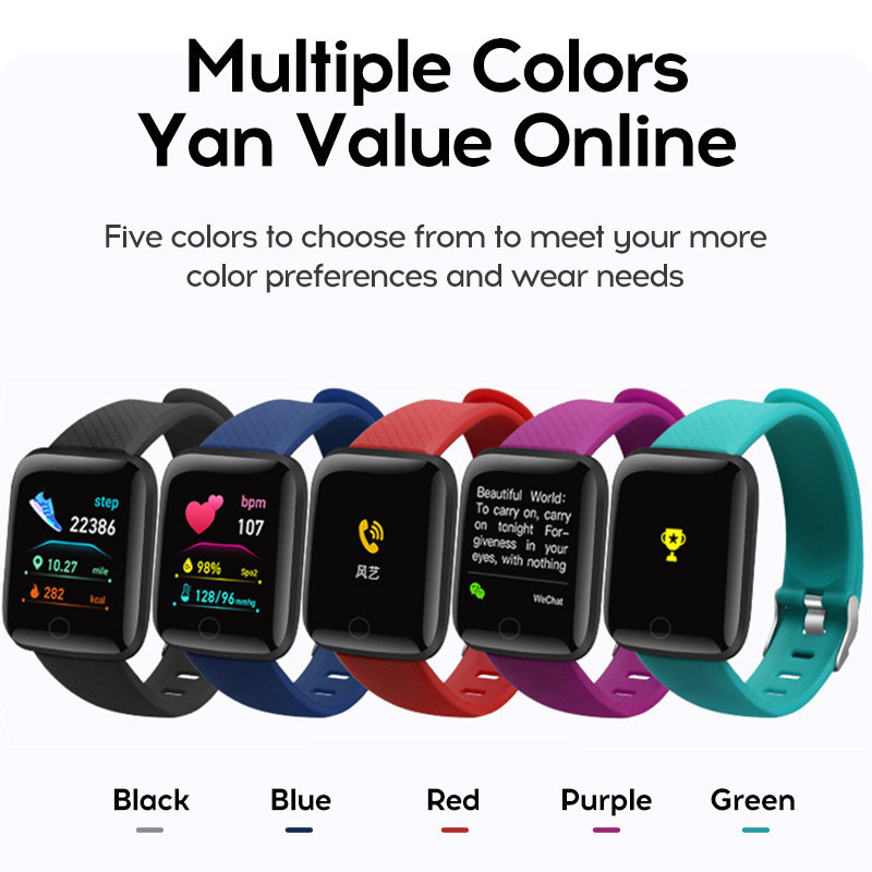 116plus สมาร์ทวอท์ชผู้ชายผู้หญ - Smartwatch Watches For Men Digital บทวิจารณ์และราคา