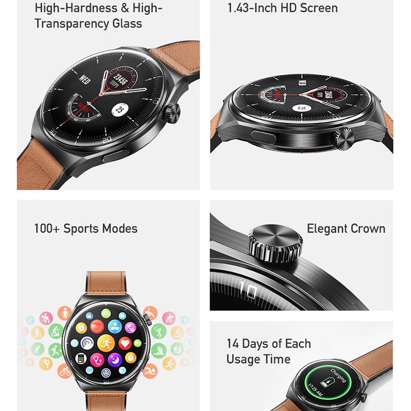 อาเหว่ยสมาร์ทวอทช์บลูทูธโทรผู้ - Smartwatch Online Watches For Men บทวิจารณ์และราคา