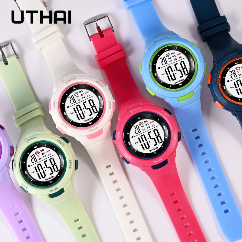 อุทัยนาฬิกาเด็กกีฬาแฟชั่นนาฬิก - Smartwatch Watches For Kids บทวิจารณ์และราคา